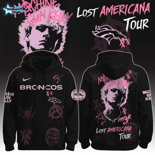 DEN Broncos x MGK ” The Lost Americana Tour ” Hoodie Limited Edition
