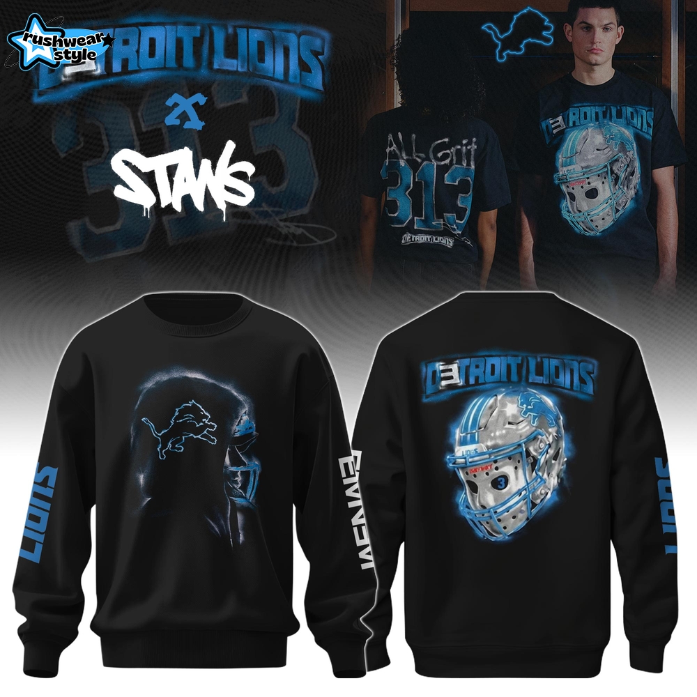 DET Lions x Eminem Limited Edition Sweatshirt DET Lions x Eminem Limited Edition Sweatshirt