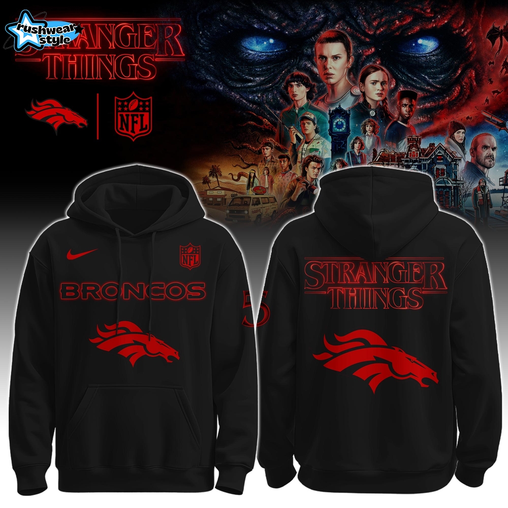 Denver Broncos – Strangerthings Limited Editions Hoodie Denver Broncos – Strangerthings Limited Editions Hoodie