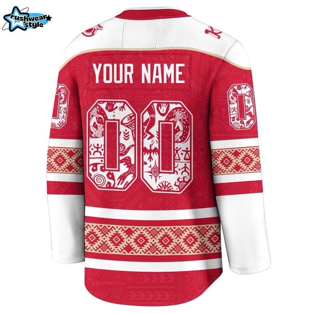 Detroit Red Wings Indigenous People Heritage Jersey Detroit Red Wings Indigenous People Heritage Jersey