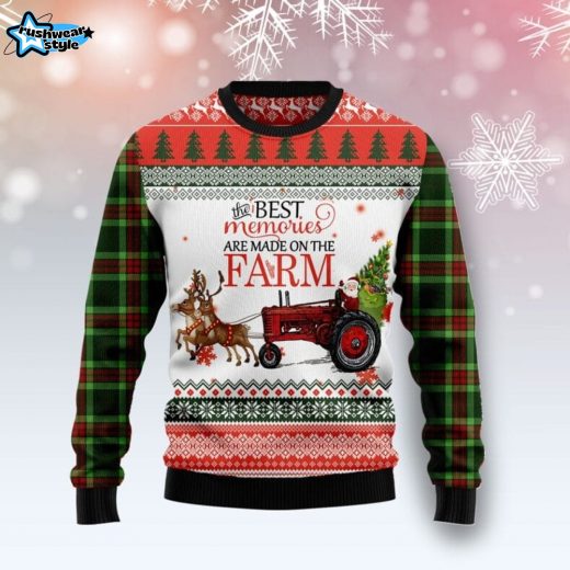 Farm Best Memories Ugly Christmas Sweater