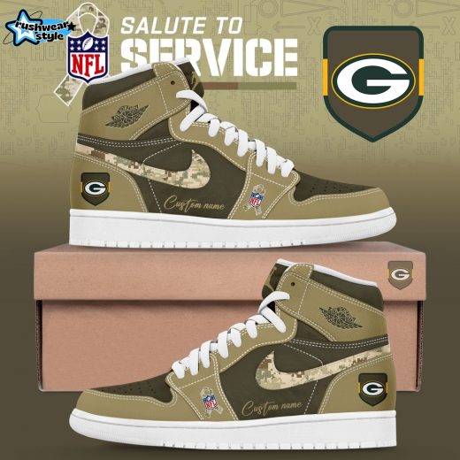 GB Packers 2025 Salute to Service Custom Name Shoes JD