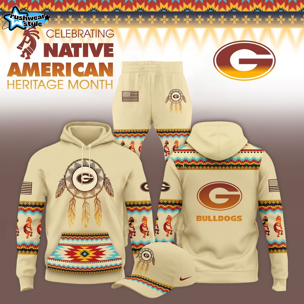 Georgia Bulldogs football Celebrating Native American Heritage Root 2025 Hoodie Jogger and Cap Georgia Bulldogs football Celebrating Native American Heritage Root 2025 Hoodie Jogger and Cap