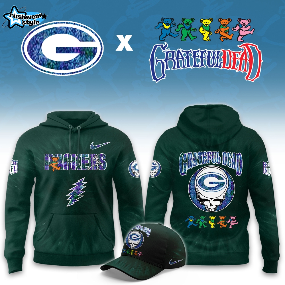 Green Bay Packers Grateful Dead Limited Hoodie Green Bay Packers Grateful Dead Limited Hoodie