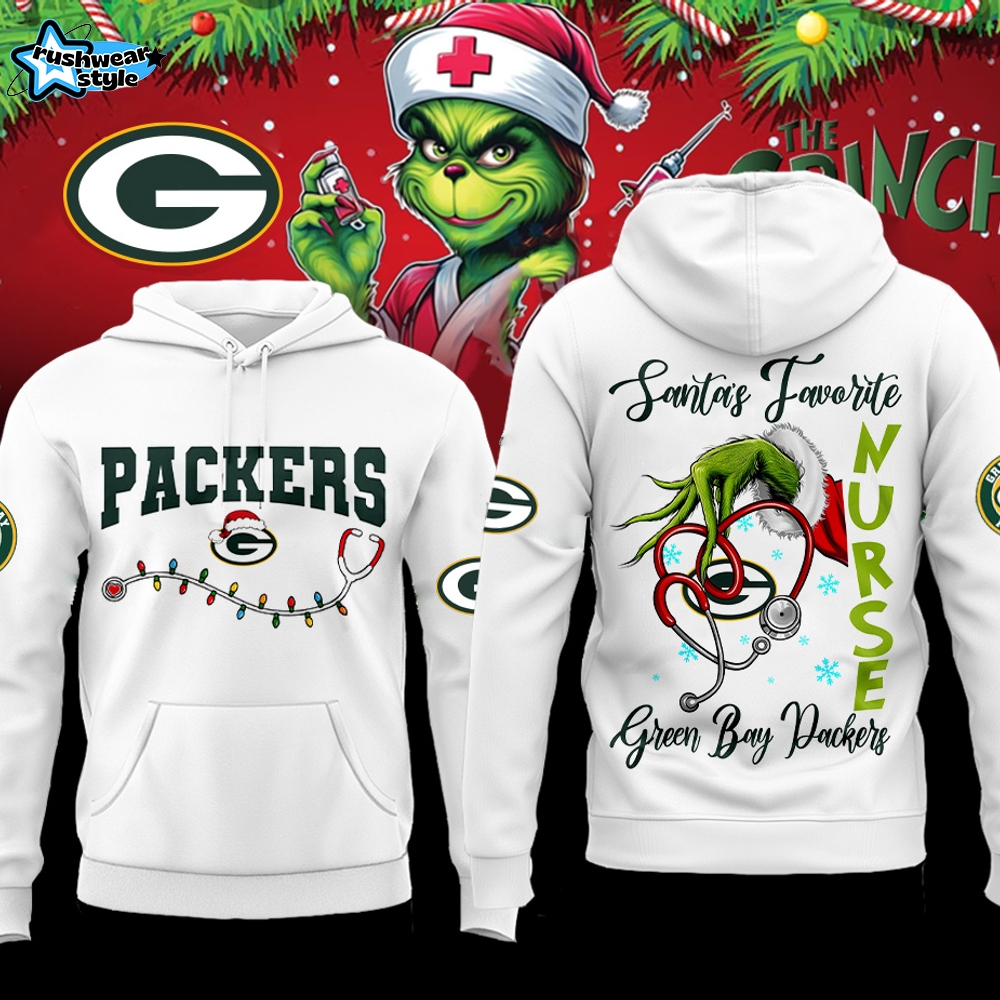 Green Bay Packers x Christmas Grinch Nurse Night Specical 2026-3D Unisex Hoodie Green Bay Packers x Christmas Grinch Nurse Night Specical 2026-3D Unisex Hoodie