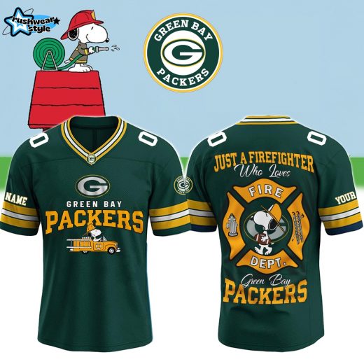 Green Bay Packers x Snoopy Just a Firefighter 2026 NFL Jersey