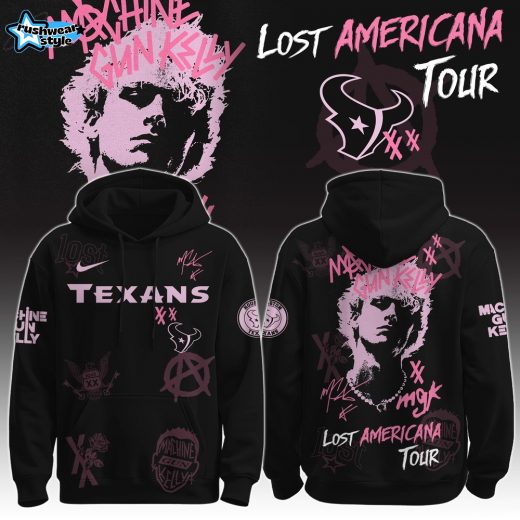 HOU Texans x MGK ” The Lost Americana Tour ” Hoodie Limited Edition