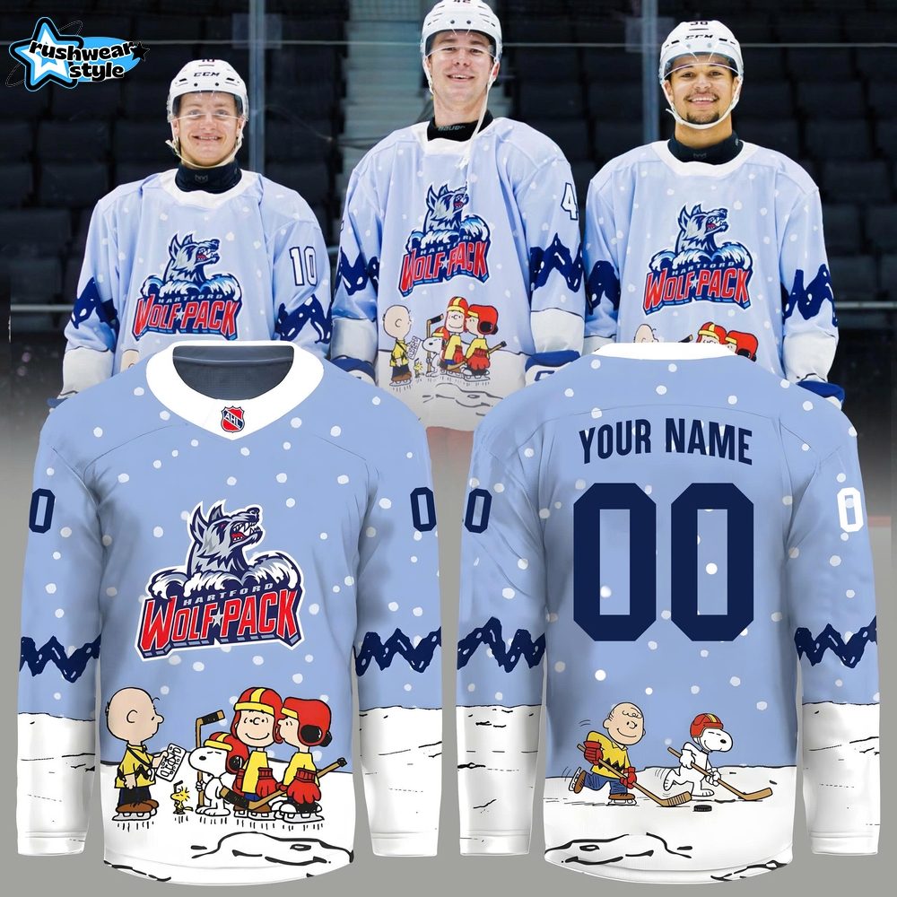Hartford Wolf Pack x Peanuts Limited Edition Uniform Jersey Hartford Wolf Pack x Peanuts Limited Edition Uniform Jersey