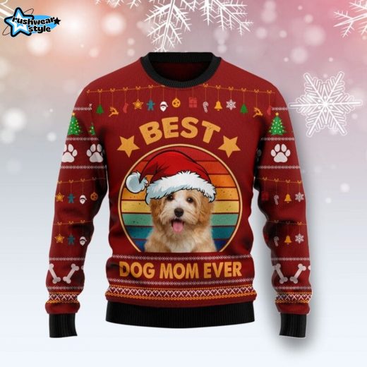 Havanese Best Dog Mom Ever Ugly Christmas Sweater