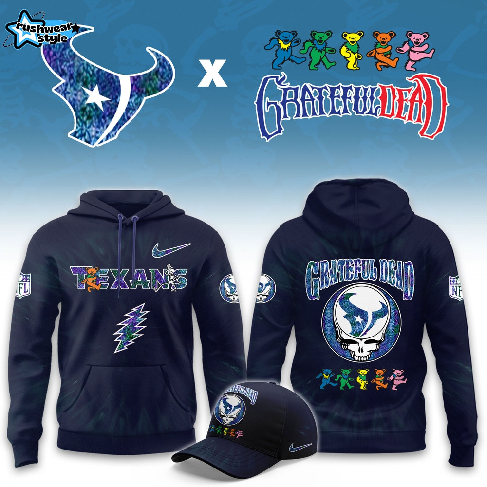 Houston Texans Grateful Dead Limited Hoodie Houston Texans Grateful Dead Limited Hoodie