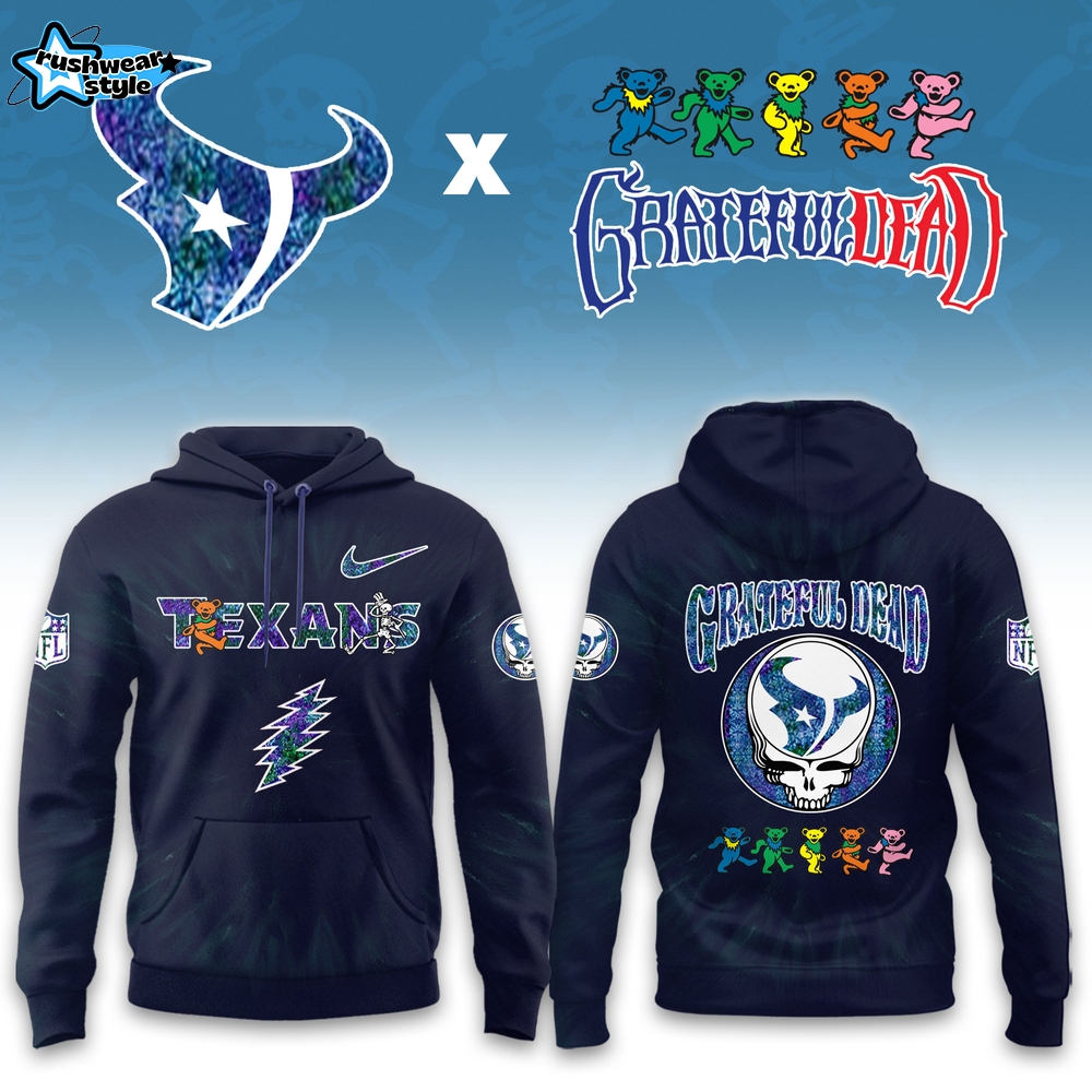 Houston Texans Grateful Dead Limited Hoodie Houston Texans Grateful Dead Limited Hoodie