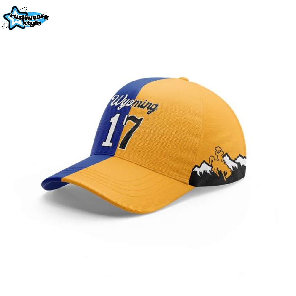 Josh Allen #17 Buffalo Bills x Wyoming Cowboys Cap Josh Allen #17 Buffalo Bills x Wyoming Cowboys Cap