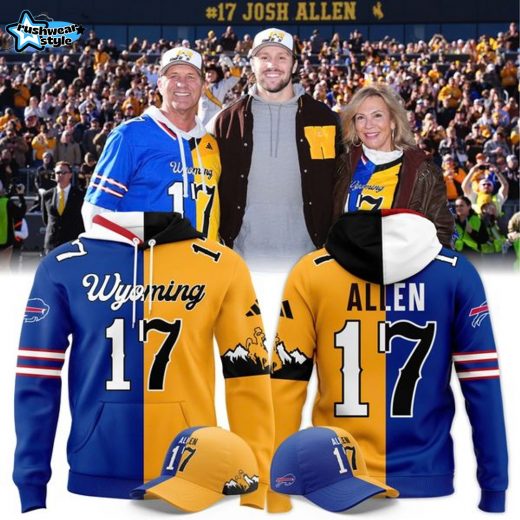 Josh Allen #17 Buffalo Bills x Wyoming Cowboys Hoodie