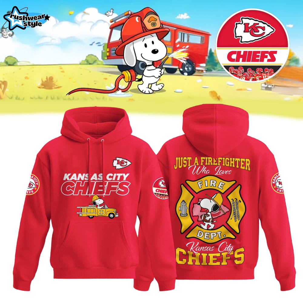 Kansas City Chiefs x Snoopy Firefighter Special-3D Unisex Hoodie Kansas City Chiefs x Snoopy Firefighter Special-3D Unisex Hoodie