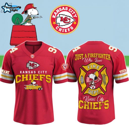 Kansas City Chiefs x Snoopy Firefighter Special-3D Unisex NFL Jersey
