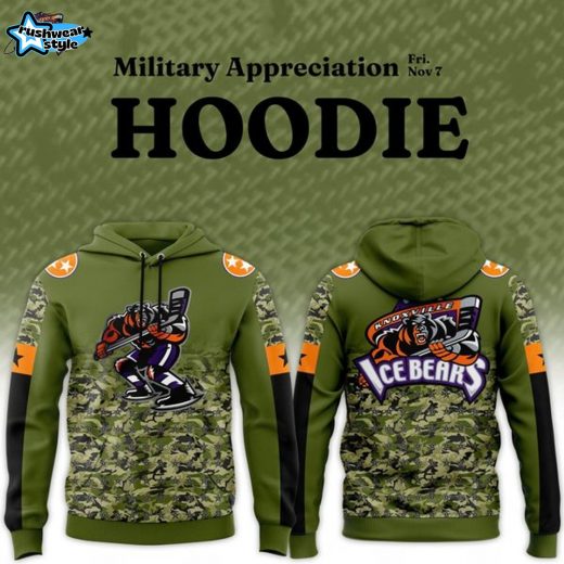 Knoxville Ice Bears ''Military Night '' Hoodie