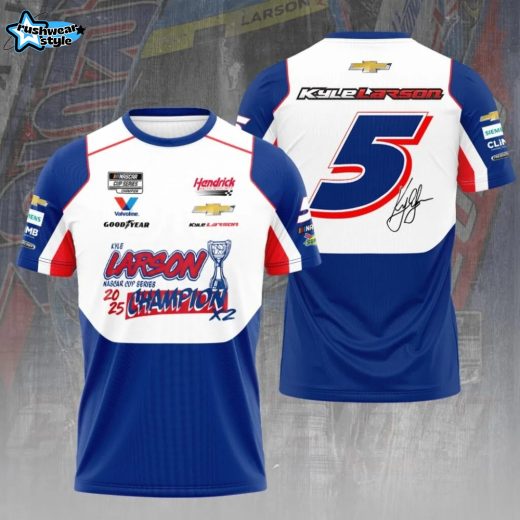Kyle Larson 2025 NASCAR Cup Series Champion 3D Apparel