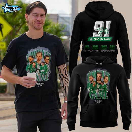 Limited Edition Dallas Stars Tyler Seguin 1000th Game Hoodie