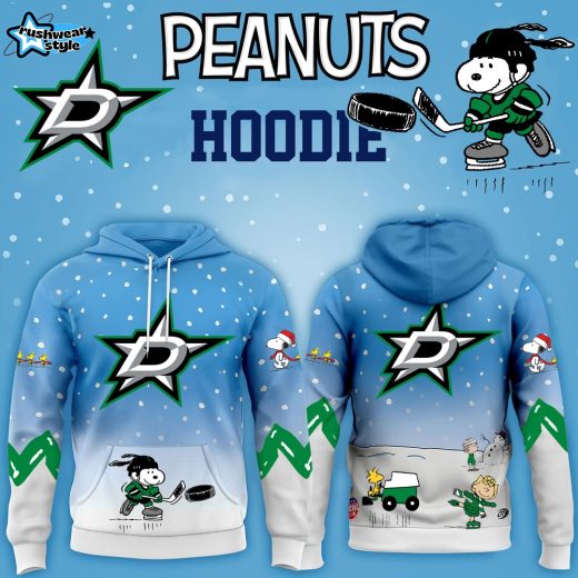 Limited Edition Dallas Stars x Peanuts Snoopy Winter Hockey Hoodie-3D Unisex Hoodie
