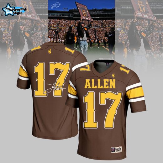 Limited Edition Josh Allen Wyoming Cowboys Retired Jersey Shirt