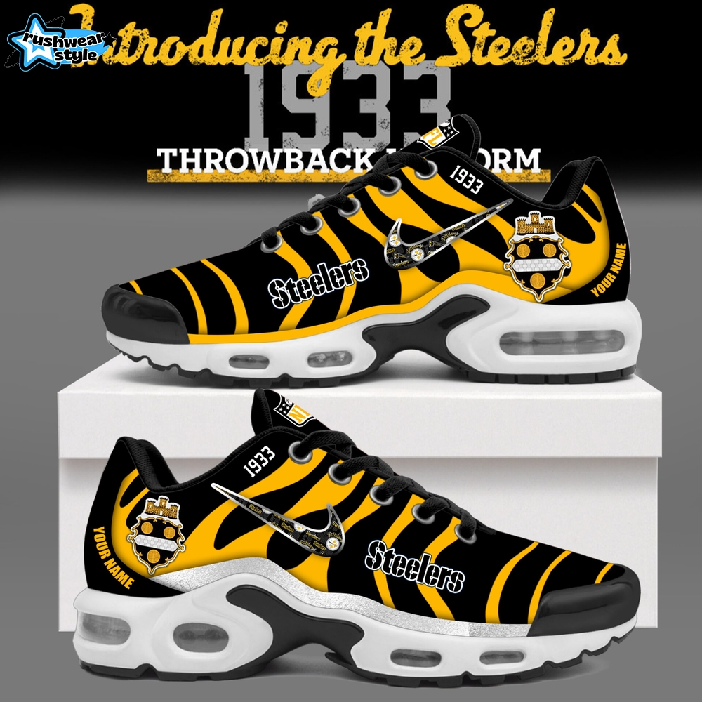 Limited Edition Steelers Football Throwback 1933 Legacy Custom Shoes Limited Edition Steelers Football Throwback 1933 Legacy Custom Shoes