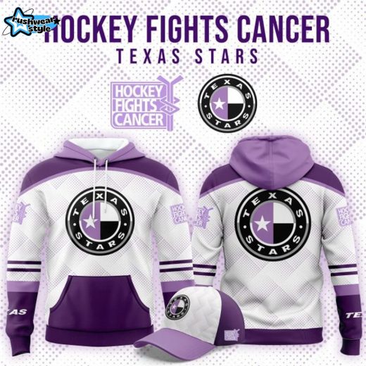 Limited Edition Texas Stars '' Hockey Fight Cancer '' Hoodie