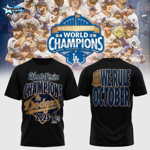 Los Angeles Dodgers 2025 World Series Champions Tshirt– Celebrate the Victory in Style!