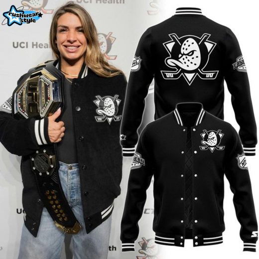 Mackenzie Dern X NFL Anaheim Ducks Bomber Jacket