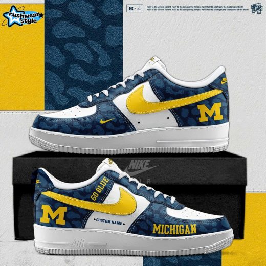 Michigan Wolverines 2025 Special Edition Camo AF1 Sneakers