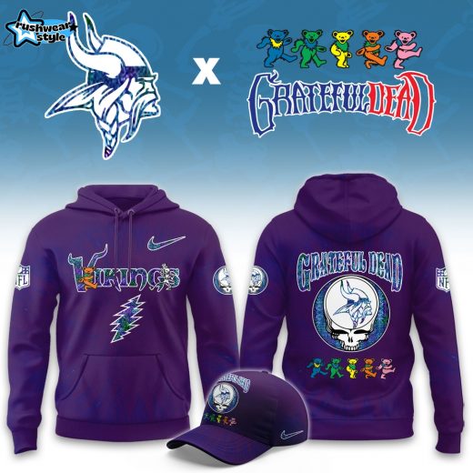 Minnesota Vikings Grateful Dead Limited Hoodie