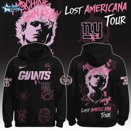 NY Giants x MGK ” The Lost Americana Tour ” Hoodie Limited Edition