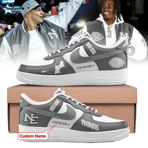 New England Patriots 2025 Rivalries Nor’Easter Storm Custom AF1 Sneaker