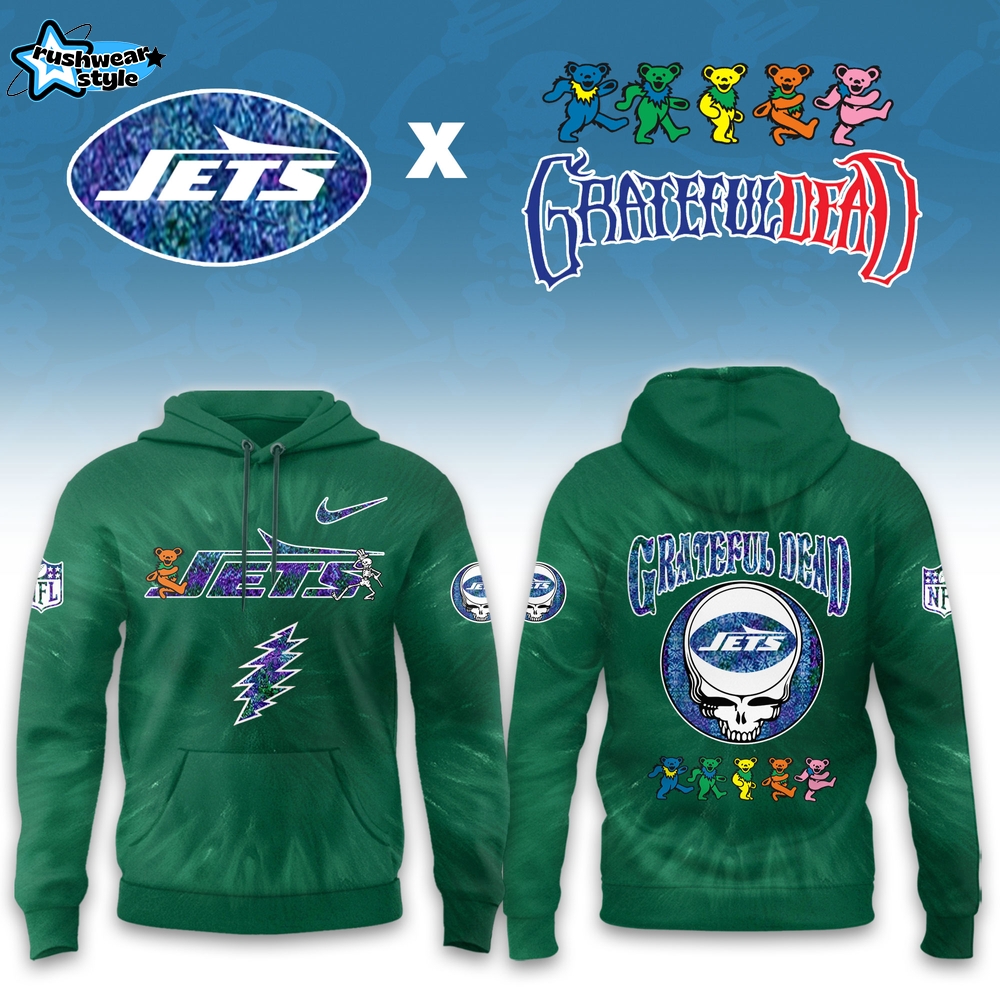 New York Jets Grateful Dead Limited Hoodie New York Jets Grateful Dead Limited Hoodie