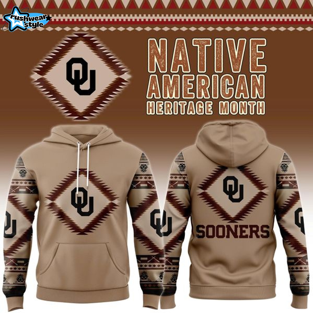 Oklahoma Sooners Football Native American Heritage Month Hoodie Oklahoma Sooners Football Native American Heritage Month Hoodie