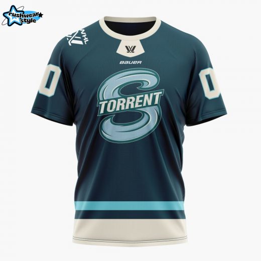 P.W.H.L Seattle Torrent Personalized 2025/26 Home Concept Design Tshirt