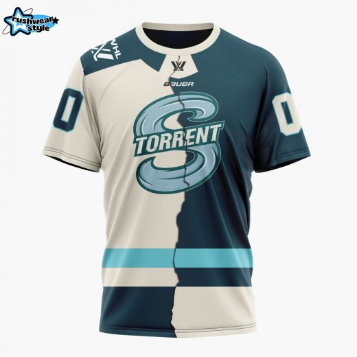 P.W.H.L Seattle Torrent Personalized 2025/26 Home Mix Away Concept Design Tshirt