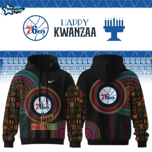 Philadelphia 76ers 2025 Wishing a joyous Kwanzaa to those Fans Hoodie