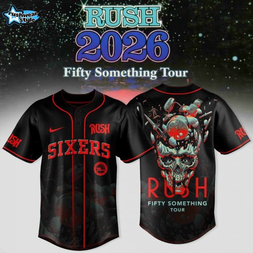 Philadelphia 76ers x RUSH 2026 TOUR Baseball Jersey