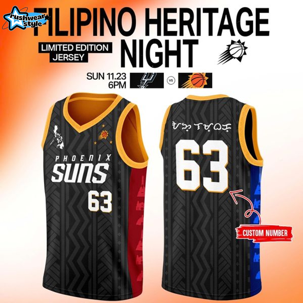 Phoenix Suns 2025 Filipino Heritage Night Jerseys Phoenix Suns 2025 Filipino Heritage Night Jerseys