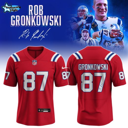 Rob Gronkowski Official Signed Jersey Patriots Throwback Nike Legend
