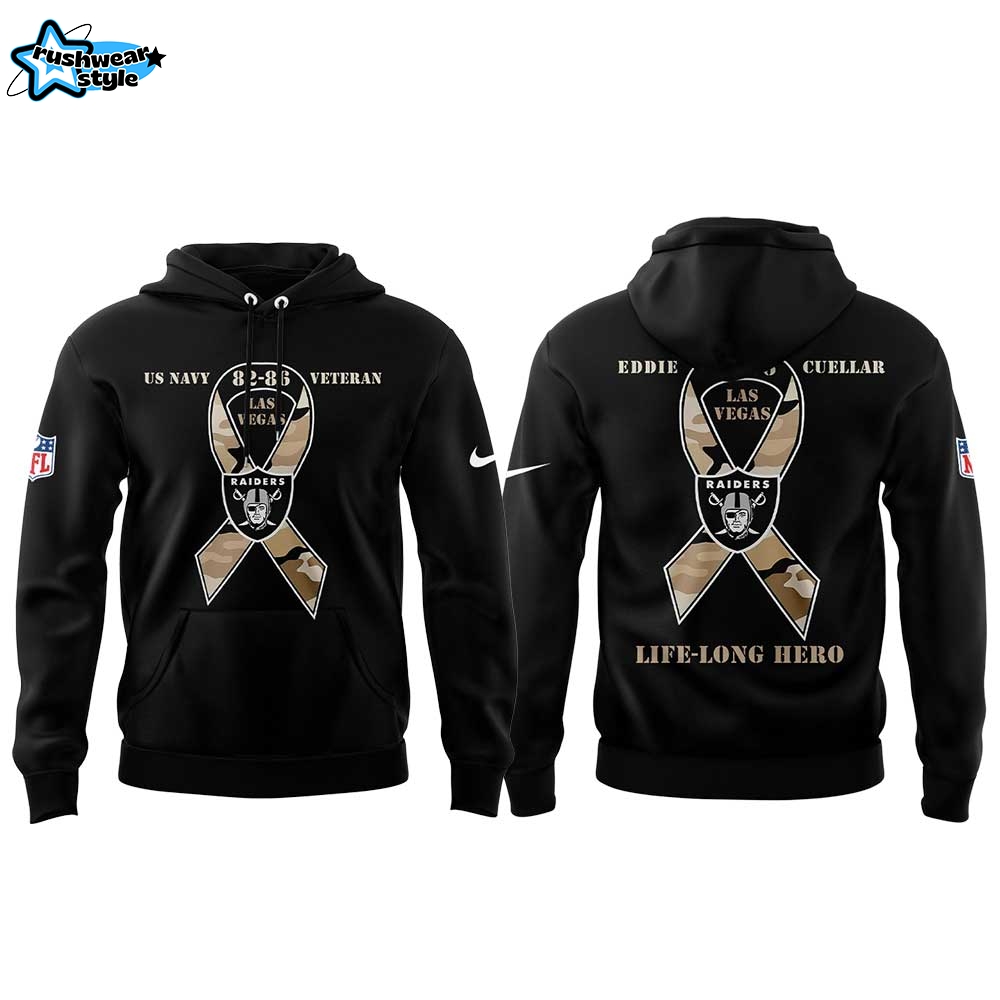 LV.Raiders Honored Eddie Cuellar. Life-long Raiders Fan. Life-long Hero Combo Hoodie LV.Raiders Honored Eddie Cuellar. Life-long Raiders Fan. Life-long Hero Combo Hoodie