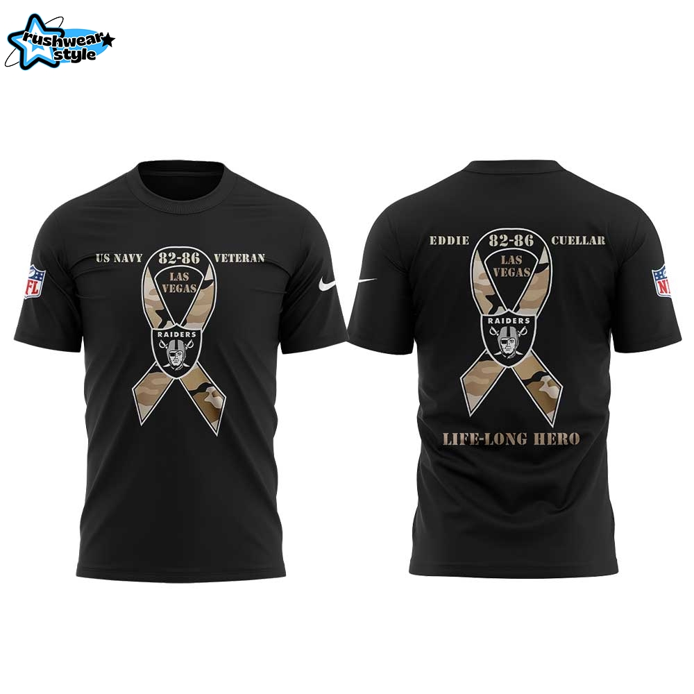 LV.Raiders Honored Eddie Cuellar. Life-long Raiders Fan. Life-long Hero Combo Shirt LV.Raiders Honored Eddie Cuellar. Life-long Raiders Fan. Life-long Hero Combo Shirt