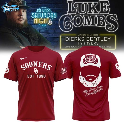 Oklahoma Sooners x Luke Combs – My Kinda Saturday Night Tour Tshirt