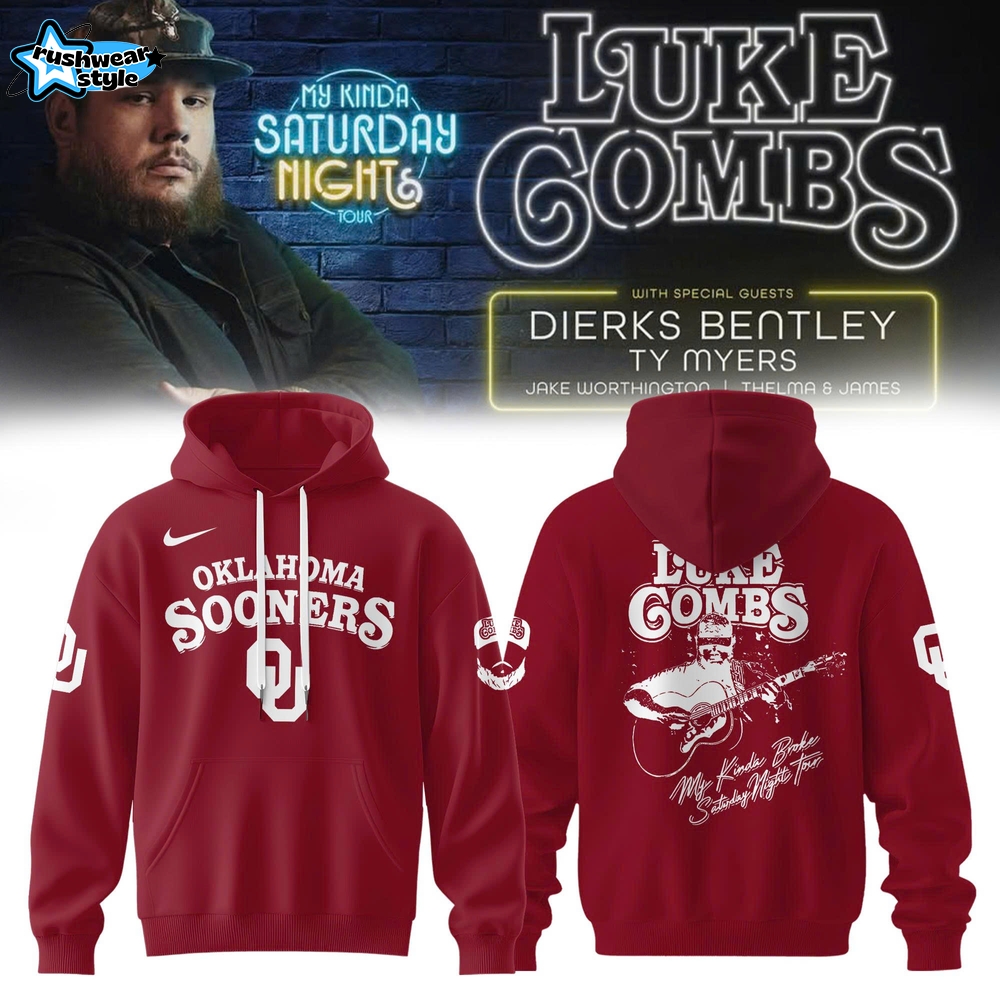 Oklahoma Sooners x My Kinda Saturday Night Tour Hoodie Oklahoma Sooners x My Kinda Saturday Night Tour Hoodie