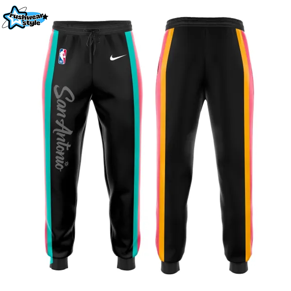 San Antonio Spurs Back To Black City Limited Edition Hoodie | Cap | Joggers San Antonio Spurs Back To Black City Limited Edition Hoodie | Cap | Joggers