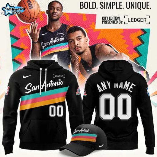 San Antonio Spurs Back To Black City Limited Edition Hoodie | Cap | Joggers Custom