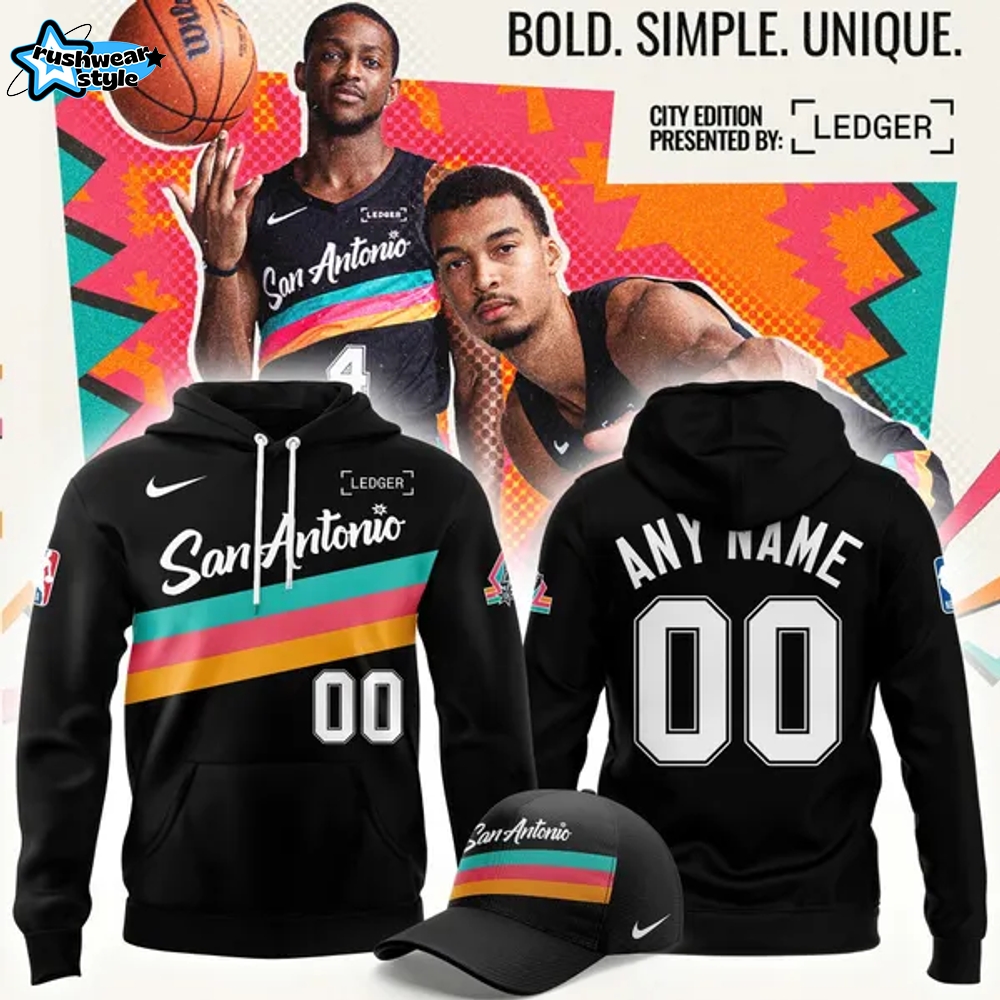 San Antonio Spurs Back To Black City Limited Edition Hoodie | Cap | Joggers Custom San Antonio Spurs Back To Black City Limited Edition Hoodie | Cap | Joggers Custom