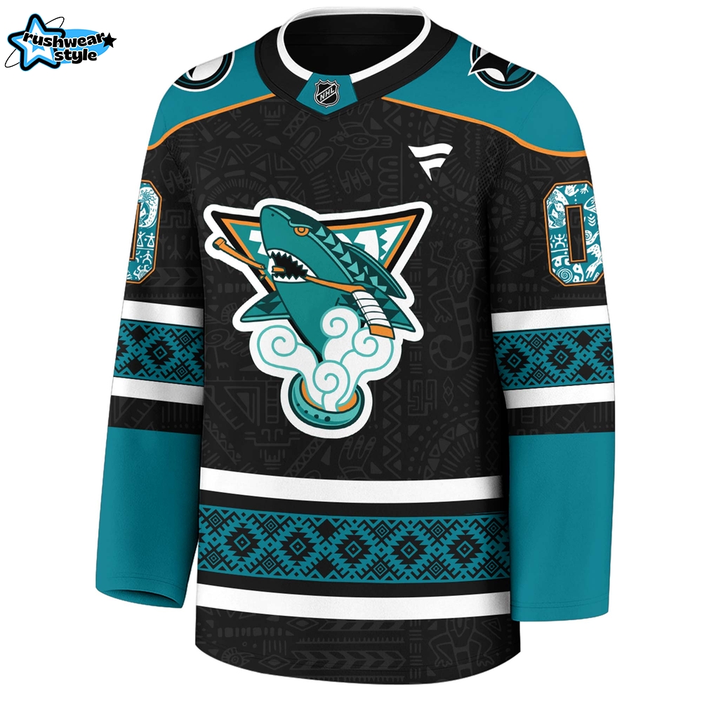 San Jose Sharks Indigenous People Heritage Jersey San Jose Sharks Indigenous People Heritage Jersey