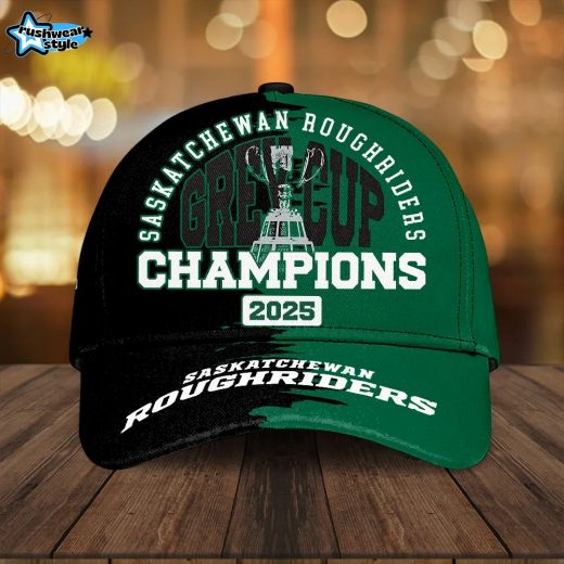 Saskatchewan Roughriders 2025 Grey Cup Champions Classic Cap