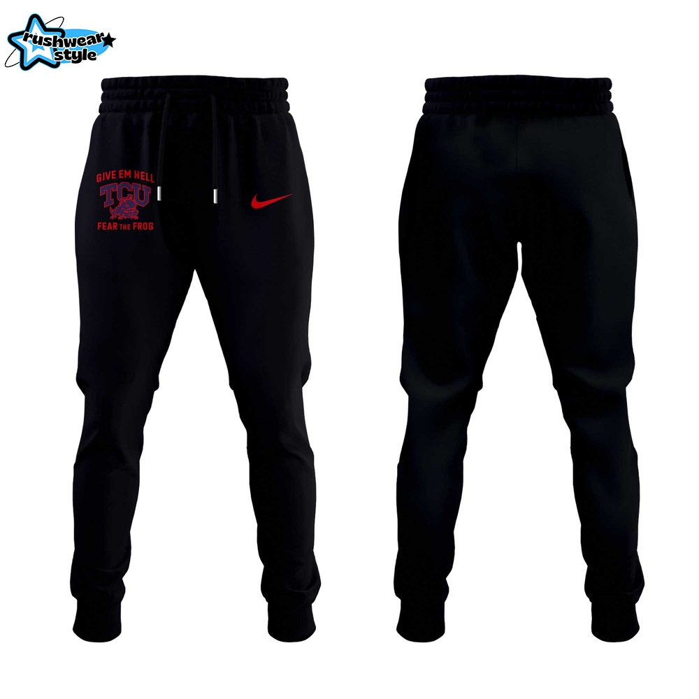 TCU Give em Hell, Fear the Frog Combo Hoodie TCU Give em Hell, Fear the Frog Combo Hoodie